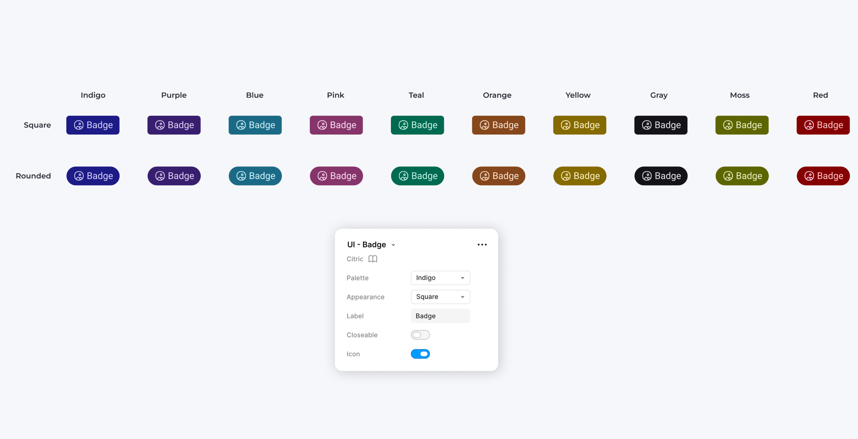 Badge smart variations