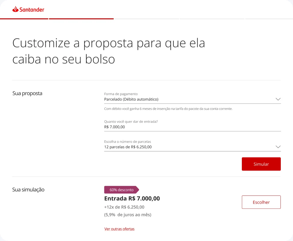Building the proposal with live simulation