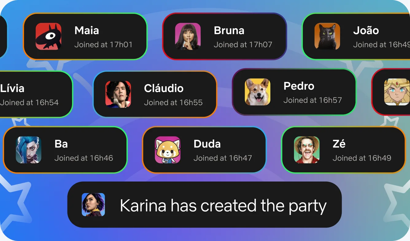 Private groups screen