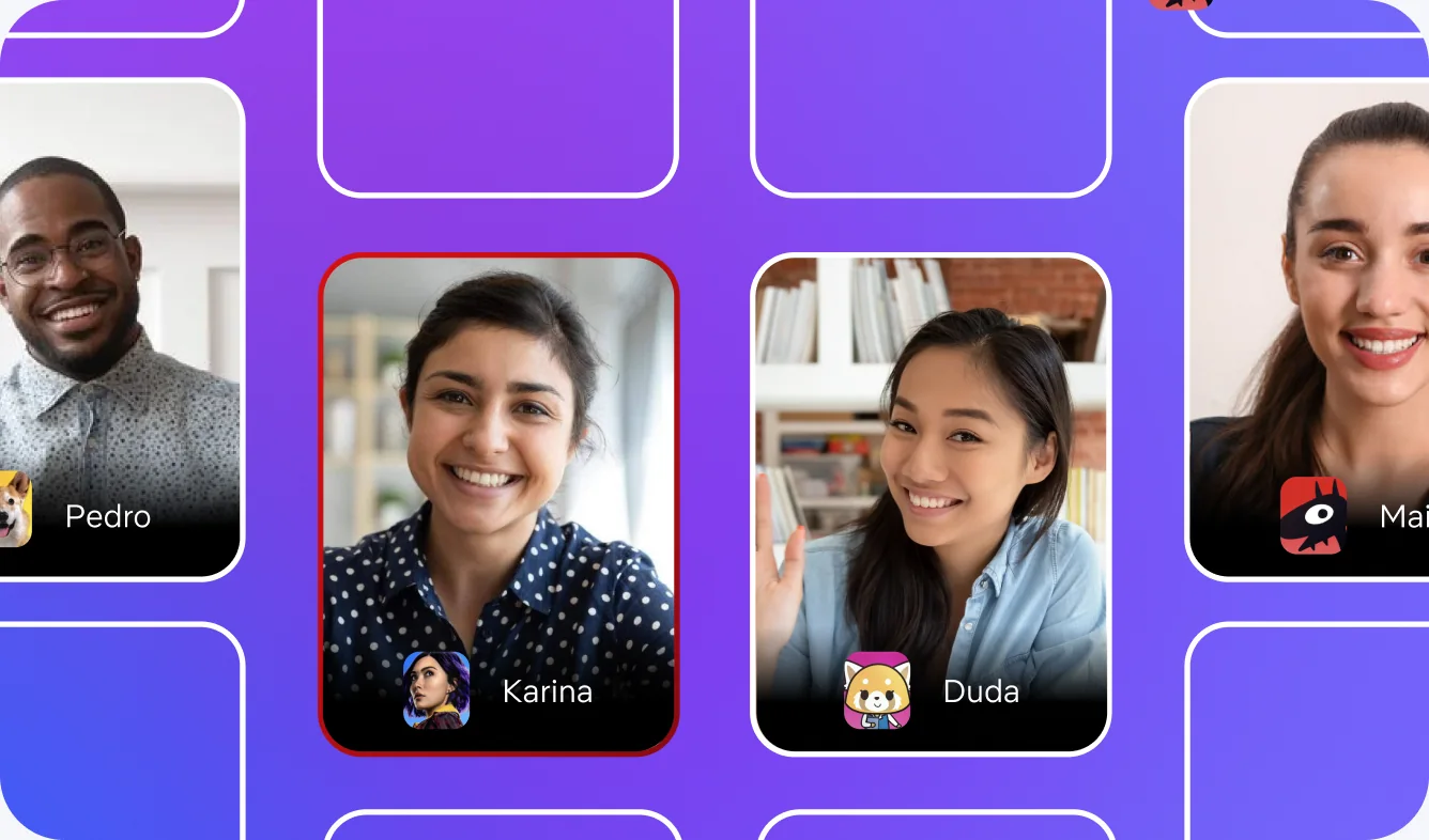 Picture-in-picture video calling