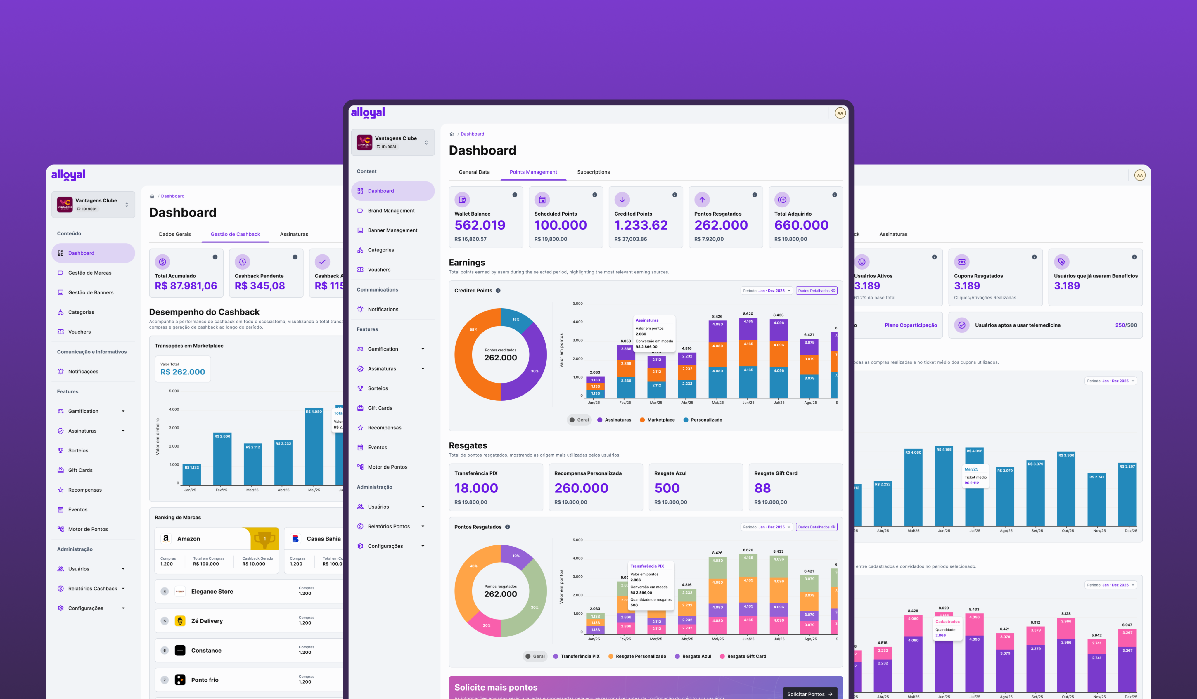 Alloyal dashboard redesign